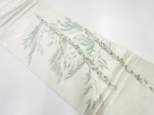 リサイクル　手描き松模様袋帯
